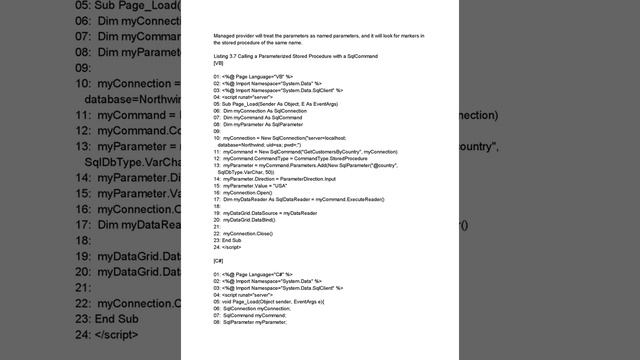 ADO.NET Managed Providers Notes | Web Designing Using ASP.NET | смотреть онлайн