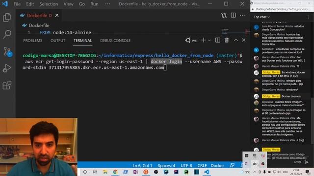 "Containerizando" en vivo app en express.js con Docker y sirviéndola en la nube смотреть онлайн