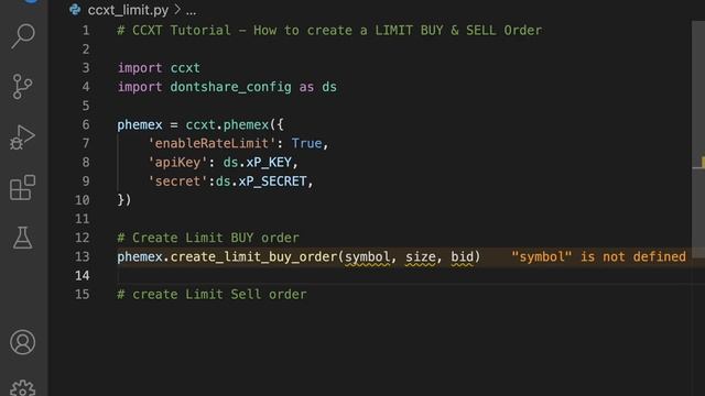 CCXT Tutorial - How to create LIMIT Buy & Sell Orders (in python) смотреть онлайн