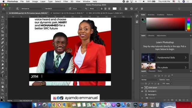 HOW TO DESIGN STUDENT ELECTION CAMPAIGN FLYER | PHOTOSHOP TUTORIAL смотреть онлайн