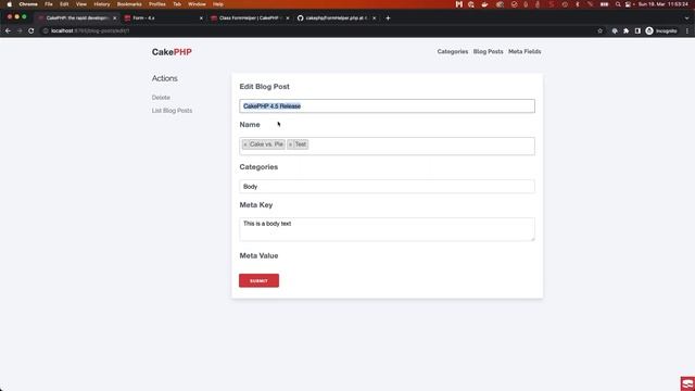 CakePHP 4 Tutorial 2023 - Adjusting Form Templates (Part 17) смотреть онлайн