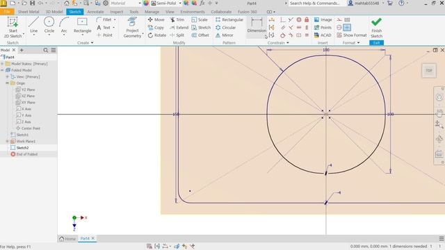 Sheet metal Lofted Flange in Autodesk inventor 2023 смотреть онлайн