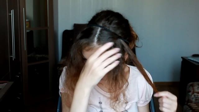 Еще одна прическа для кудрявых волос/Hairstyle for curly hair смотреть онлайн
