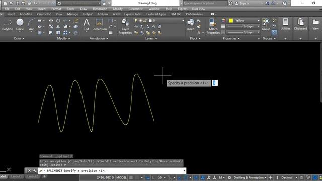 ?How to convert spline to polyline !! ♨️Spline edit command in autocad смотреть онлайн