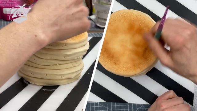Realistic pancake illusion cake tutorial смотреть онлайн