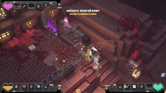 СЕКРЕТНЫЙ УРОВЕНЬ МАЙНКРАФТ ДАНЖЕНС DLC 4 - КРЕПОСТЬ НИЖНЕГО МИРА прохождение кооператив смотреть онлайн