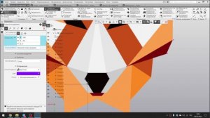 Полигональная лиса в КОМПАС 3Д