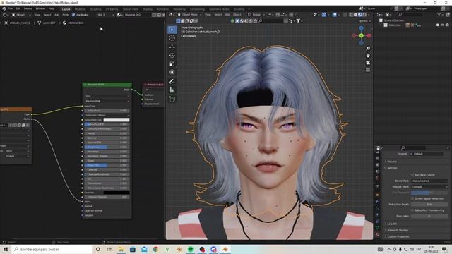 How To Change Hair Colour (sims 4 Blender)