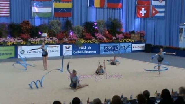 FRANCE 3 ribbons 2 ropes - 2010 Corbeil (Saturday afternoon demo) смотреть онлайн