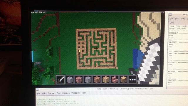 Raspberry Pi Minecraft Maze Maker demo смотреть онлайн