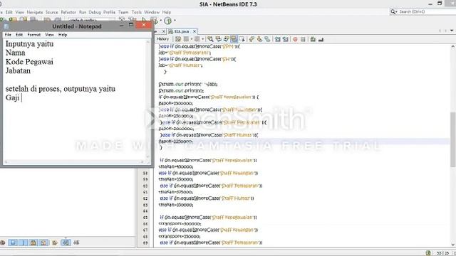 TM SIA UPB 2018 (Aplikasi Sederhana Penggajian dengan Program Java) смотреть онлайн