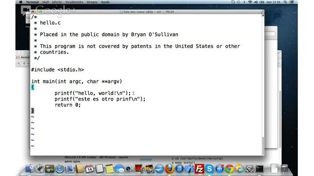 Mercurial/BitBucket (Videotutorial 3)- Trabajando con el repositorio y Configuracion de Mercurial. смотреть онлайн