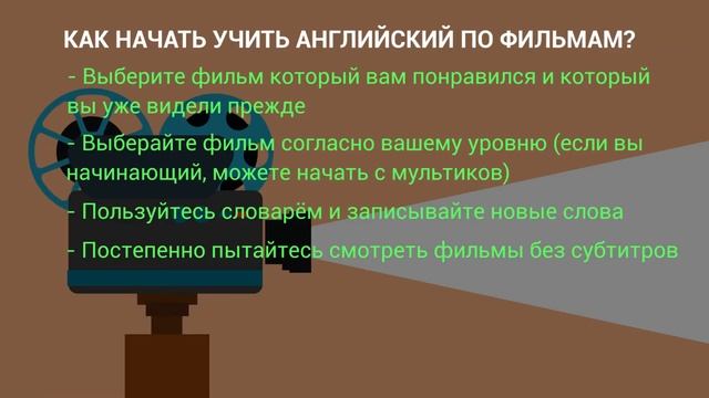 Как учить английский язык по фильмам? смотреть онлайн