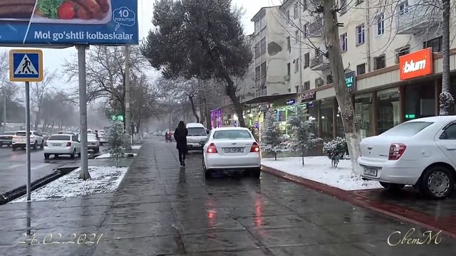 САМАРКАНД 24.02.2021 - СНЕГ и МИНУС 9 смотреть онлайн