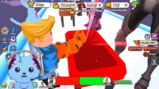 NEW VOID WORLD IN ROBLOX ARM WRESTLE SIMULATOR смотреть онлайн