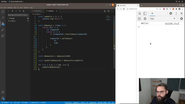 Implementujemy funkcje debounce w czystym JavaScript смотреть онлайн