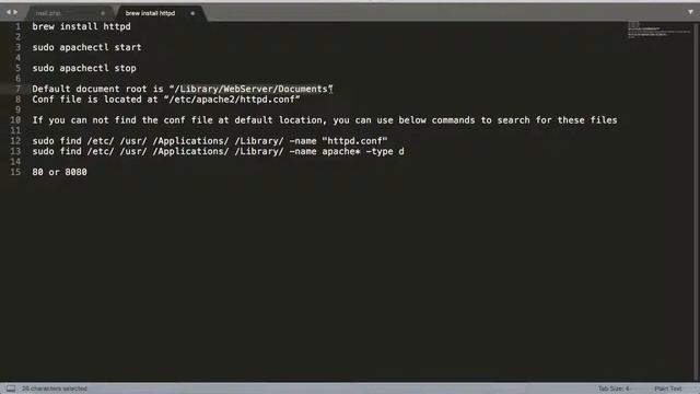 How to install apache httpd server on Mac | httpd conf file in mac | start and stop server смотреть онлайн