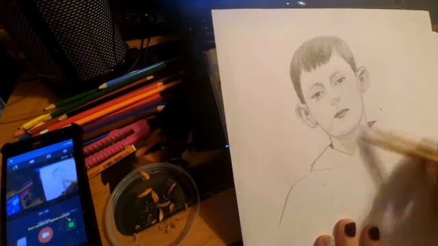 Быстрый портрет карандашом смотреть онлайн