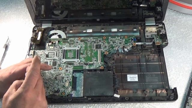 Разборка и чистка ноутбука HP G62 смотреть онлайн