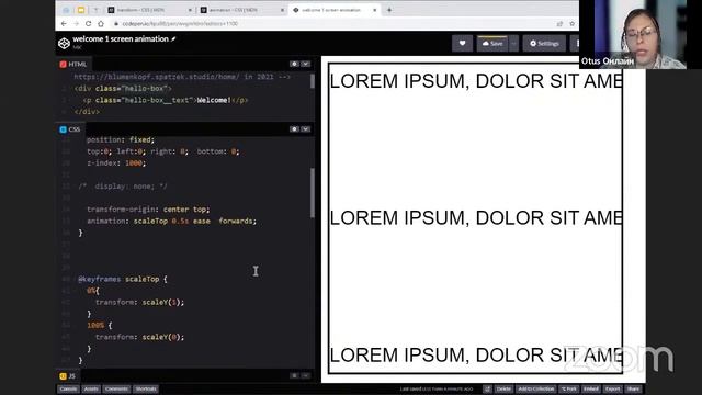 Анимация первого экрана сайта // Демо-занятие курса «Веб-анимация» смотреть онлайн