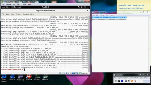 Suse Linux - Install PhpMyAdmin смотреть онлайн