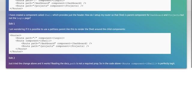 React Router - Specify parent component for unrelated routes смотреть онлайн