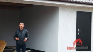 навес для машины с хозблоком