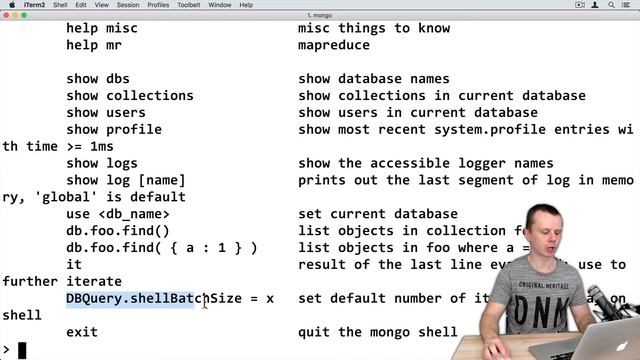 MongoDB CRUD Operations: 16 Change MondoDB Shell Iterator Size