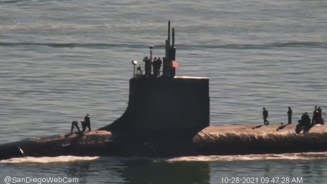 USS Seawolf (SSN 21) Inbound - October 28, 2021 - San Diego смотреть онлайн