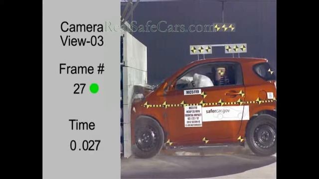 Toyota Scion iQ (2012-2014) Crash Tests (Side-Pole, Front, Side) смотреть онлайн
