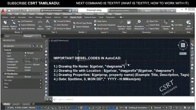 208 (EXPRESS TOOL)_TEXT_REMOTE TEXT. RTEXT COMMAND WITH DIESEL CODES IN AUTOCAD смотреть онлайн