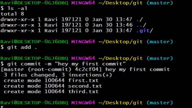 6. add commit and status смотреть онлайн