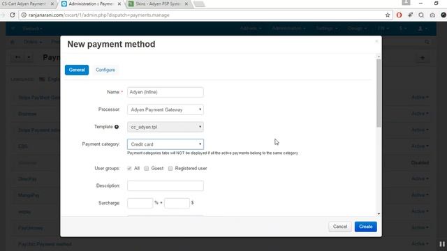 CS-Cart Adyen Payment Gateway смотреть онлайн