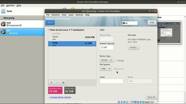 How to install Oracle Linux 7.7 (x86_64) using VirtualBox 6.0 / Instalando Oracle Linux 7.7 смотреть онлайн