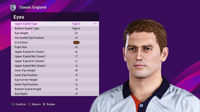 Michael Owen PES 2021 And PES 2020 [PS4] Face