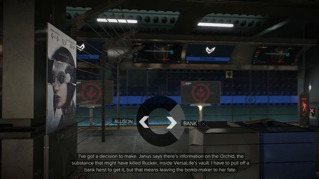 Deus Ex: Mankind Divided - The Heist: Choose Bank Job Over Saving Allison Choice (Text Details) смотреть онлайн