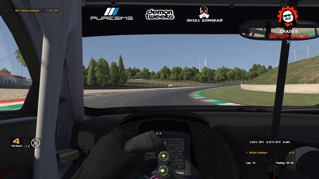 iRacing - 24S1 - Audi R8 GT3 - GT3 Sprint - Mugello - Nic смотреть онлайн