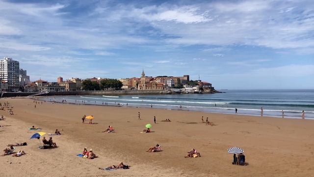 # 419 Хихон. Gijón. Набережная. Часть 1. Прогулка По Набережной Хихона. Астурия. Север Испании