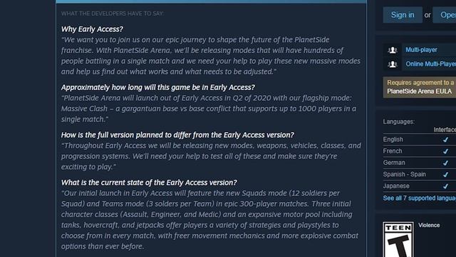 Early Access - Planetside Arena смотреть онлайн