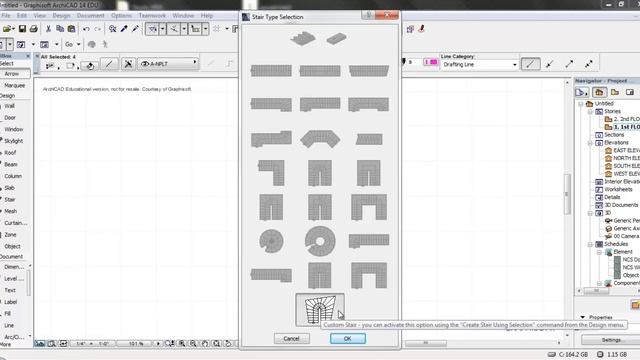 Custom Staircase In ArchiCAD 14