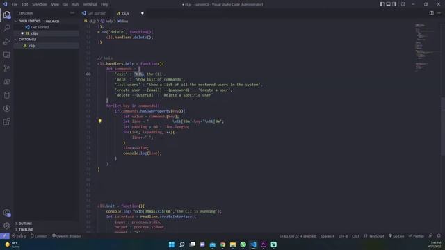 Building a custom CLI with Node JS смотреть онлайн