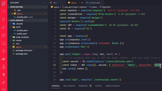 How to use JWT with RSA key-pair in micro-services. (JWKS.JSON) смотреть онлайн