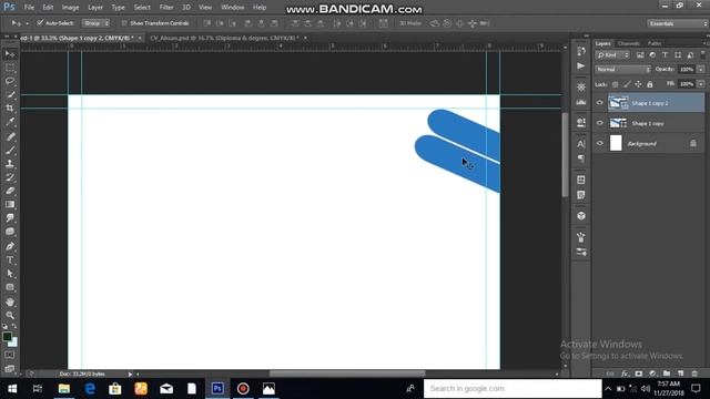 How To Make CV Or Resume In Photoshop|| Make Resume At Hame