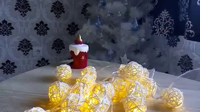 Гирлянда из шаров ротанга смотреть онлайн