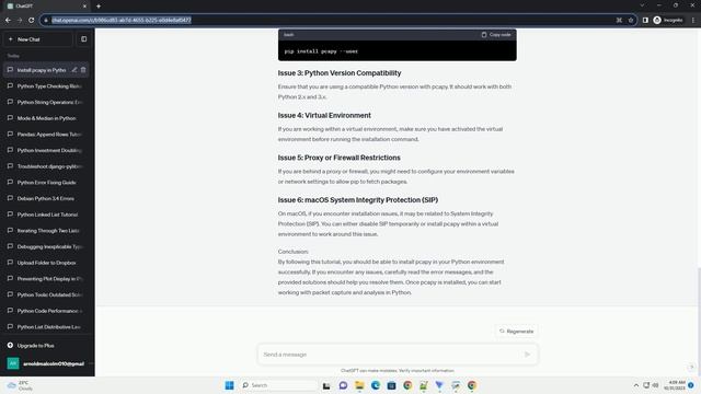Unable to install package pcapy in python смотреть онлайн