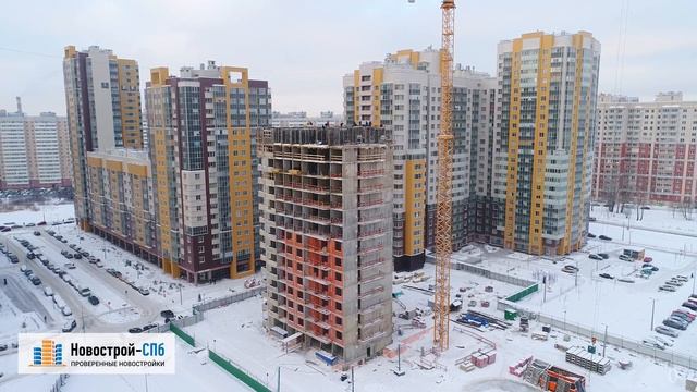 ЖК Green Tower от девелопера MirLand Development Corporation (аэросъемка: январь 2018 г.) смотреть онлайн