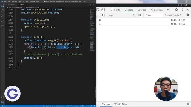 To-do List #9 Identifying Data - Learning vanilla JavaScript via mini-projects смотреть онлайн