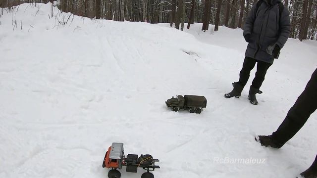 Грузовики WPL B24 B36 Портальные Мосты по Снегу