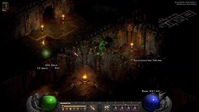 Diablo 2 Resurrected Barbarian Walkthrough Part 12 Nightmare смотреть онлайн