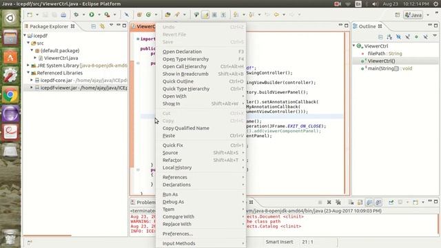 Display PDF in java Swing || icepdf viewer example || Java How to open PDF file from Hard Disk смотреть онлайн